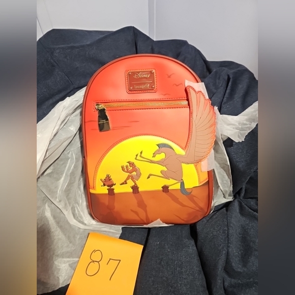 Loungefly Disney Hercules 25TH Anniversary Sunset Backpack and Wallet - Picture 6 of 10
